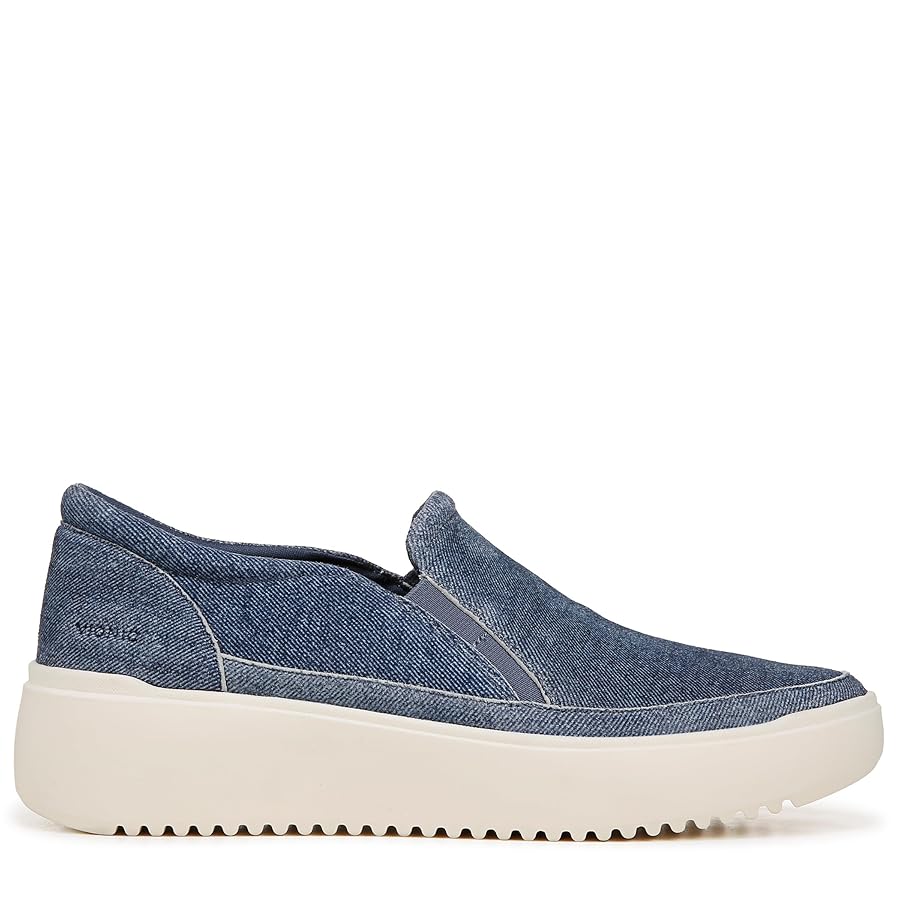 Amazon.com | Vionic Women's Kearny Sneaker, Denim Blue Suede